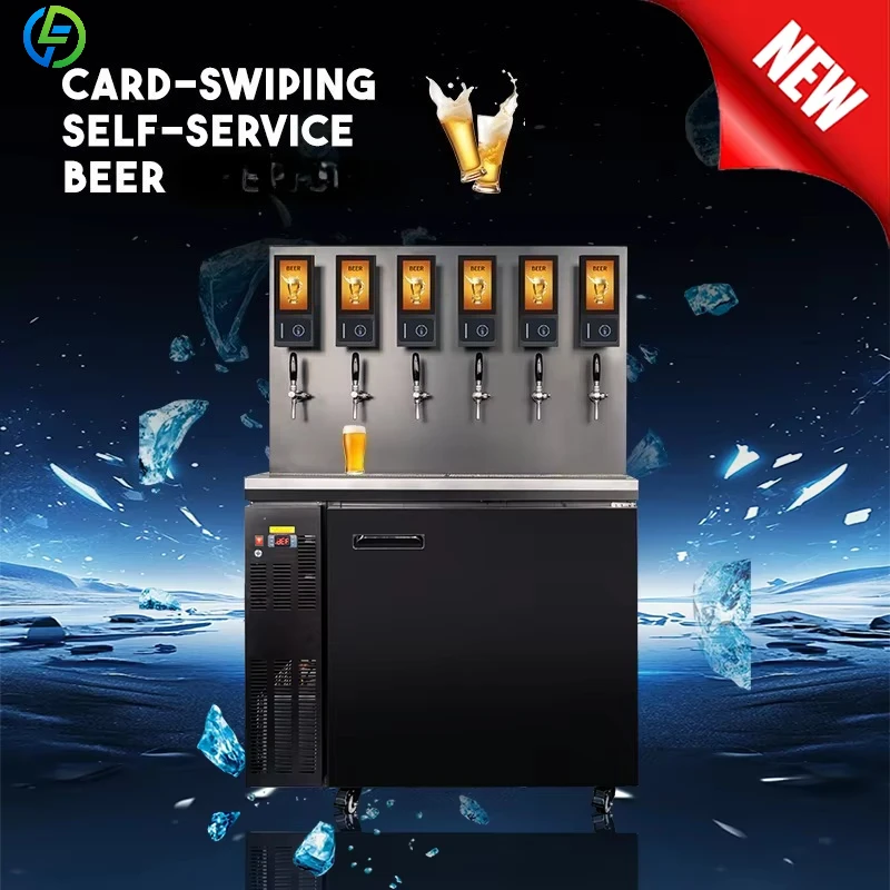Cashless Card Payment for Beer Vending Machines  Automated Draft Beer Dispenser Fresh Cold Beer Vending Machine Customized