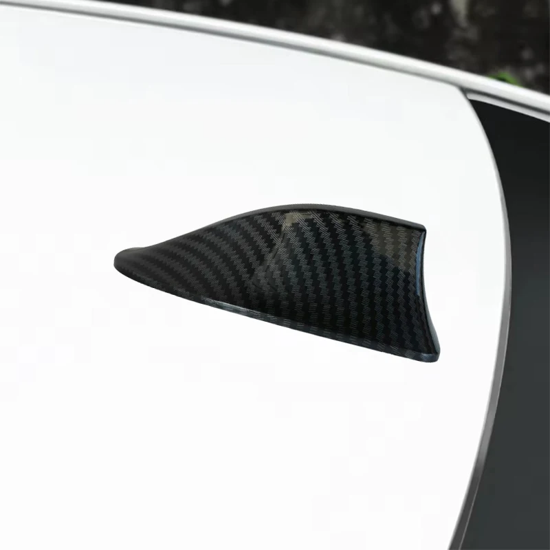Neue Auto-Dachantenne in Haifischflossen-Form, Carbon-Optik, Universeller AM/FM-Antennenverstärker, Auto-Zubehör – Detail 4