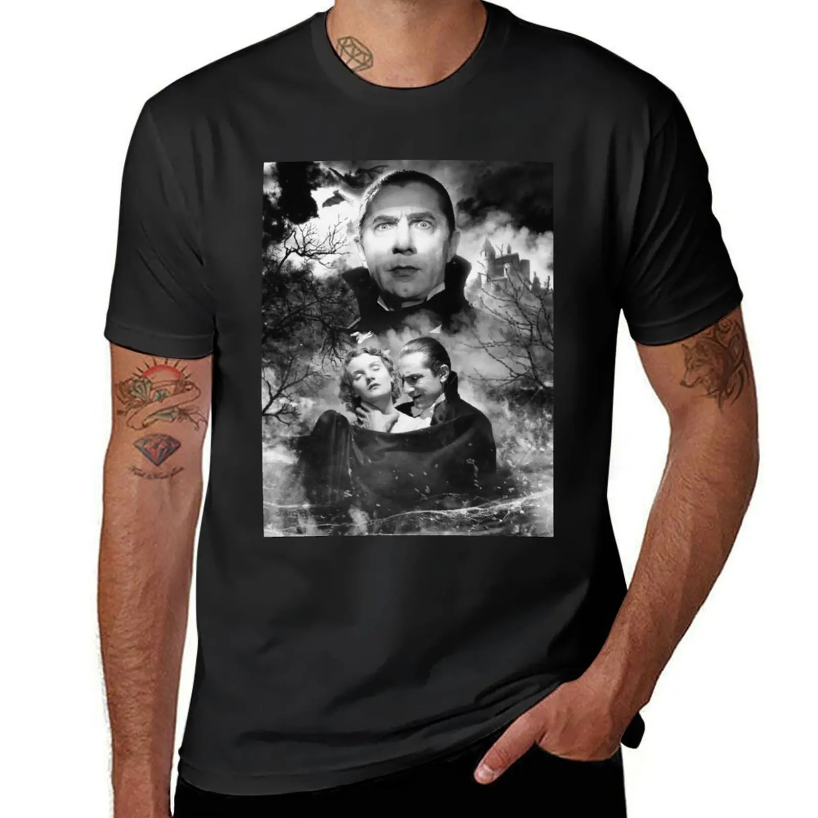 Bela Lugosi Dracula T-Shirt hippie clothes Blouse t shirts for men