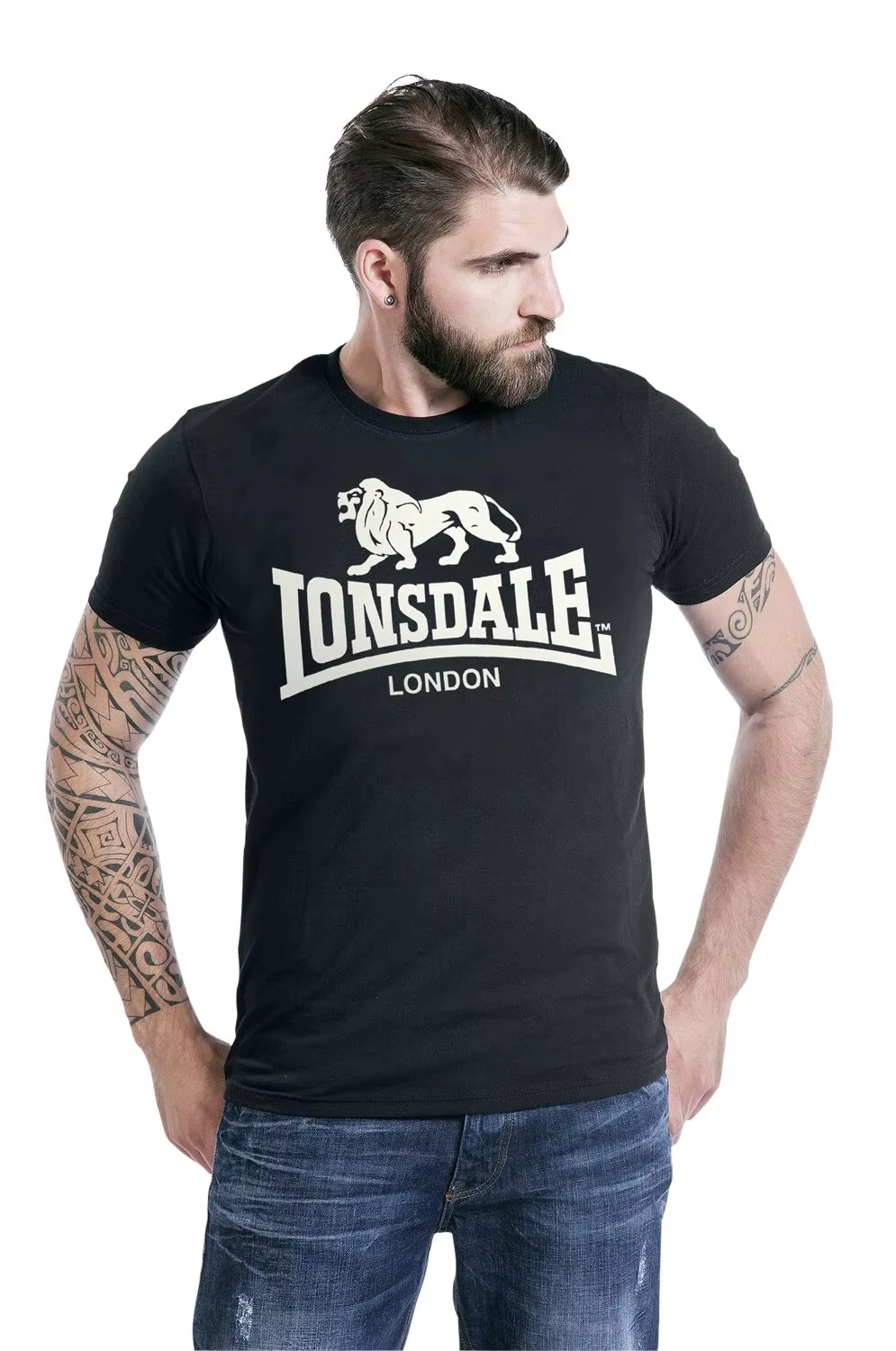 

Logo _ Lonsdale London T-Shirt Peripheral Pattern Printing Summer Luxury Brand Cotton Men Women T-shirt Short Sleeve Cotton Tee