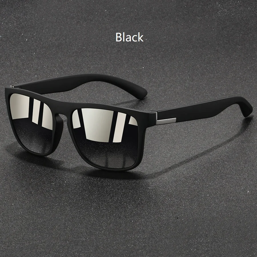Modische Vintage Quadratische Sonnenbrille für Männer und Frauen Angeln Fahren Luxus Marken-Designer Sonnenbrillen Retro Eyewear – Detail 7
