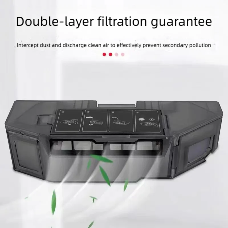 For Dreame X40 Pro, X40 Ultra, X40 S30 Pro Ultra Robot Vacuum Cleaners - Original Dust Bin Equipped with Filter