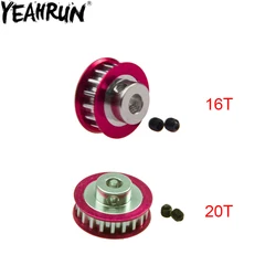 Ingranaggio puleggia centrale in alluminio YEAHRUN 16T/20T per 1:10 Sakura D4 AWD RWD RC Drift accessori per aggiornamento auto da corsa