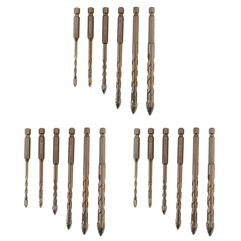 ABRW-3X Four-Flute Sawtooth Eccentric Drill Bit, Four Edged Serrated Eccentric Drill, Four-Flute Sawtooth Eccentric Drill Bit