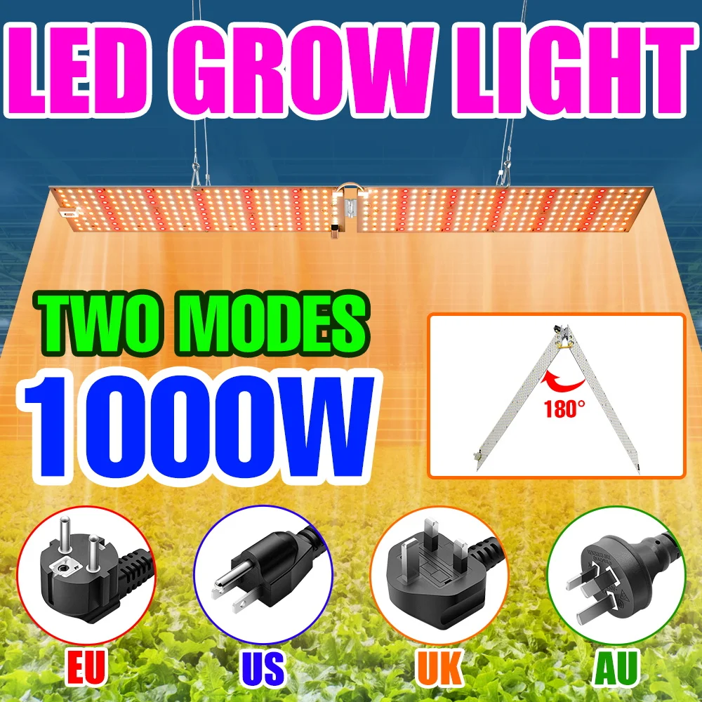 

1000W Full Spectrum Led Grow Light Phytolamp For Plants Bulb 500W 800W Greenhouse Grow Lamp Phyto Light Hydroponics Flower Seeds