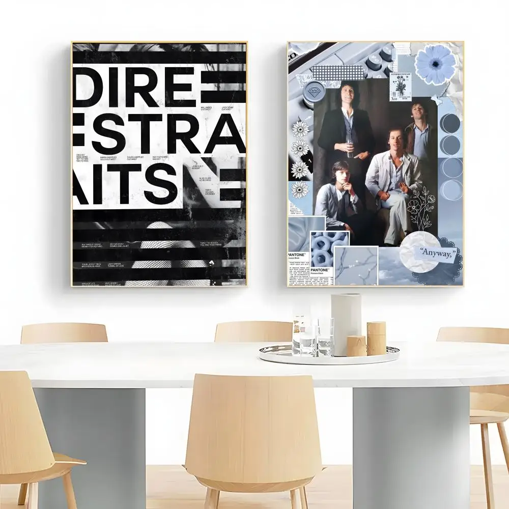 Band Rock D-DireS S-Straits Wall Art Canvas Poster Wall Art Print Poster Decorative Mural Home Decor Gift Unframed