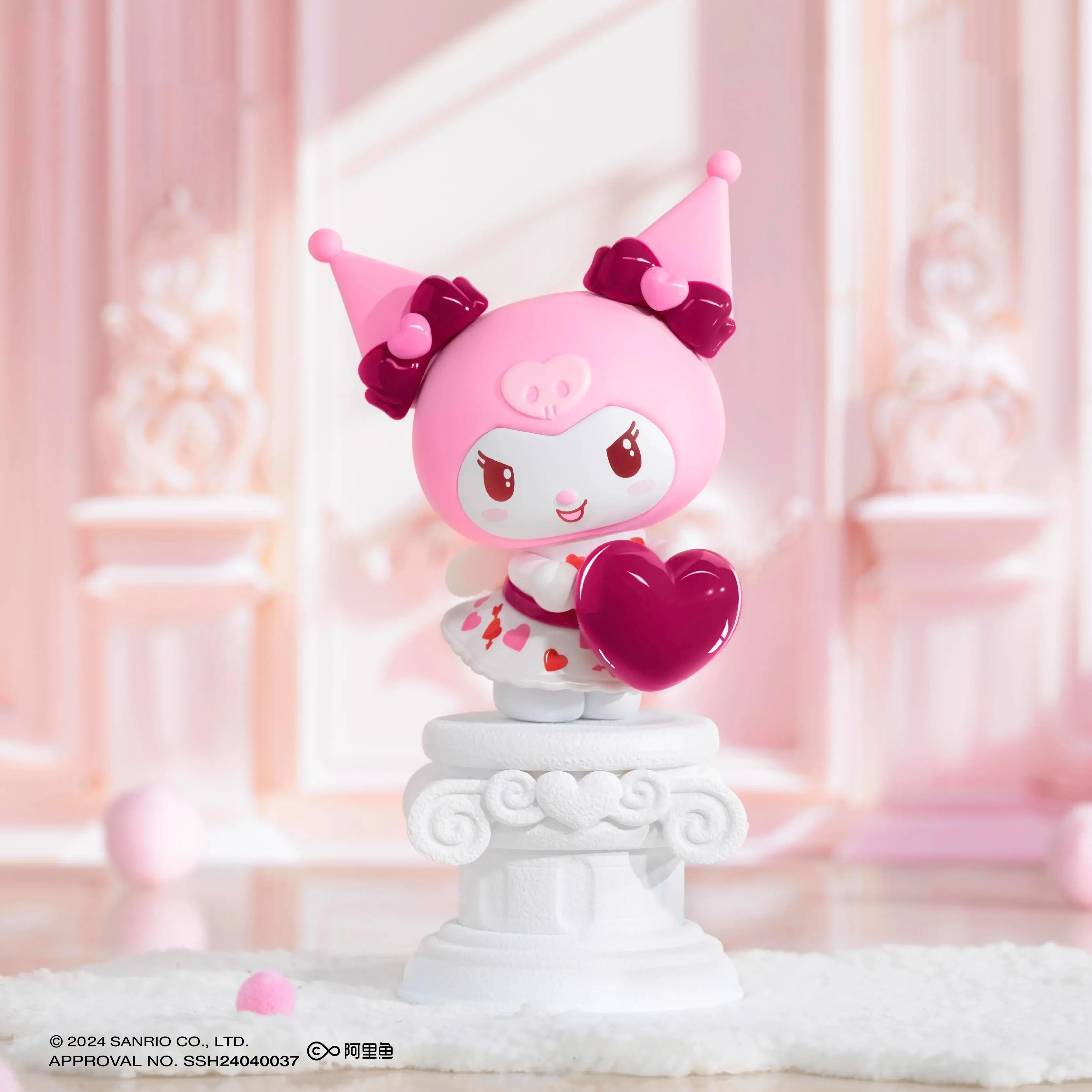 Sanrio Love Cupid Walentynkowy limitowany zestaw niespodzianek, modna figurka na biurko, ozdoba, wykwintny prezent, Hello Kitty, Kuromi, Pochacco