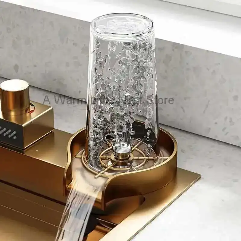 

Personalized Beige Gold Sinks for Hotel Modern Thickened Metal Smart Kitchen Sink Minimalist Kitchen Sinks with Basket for Home