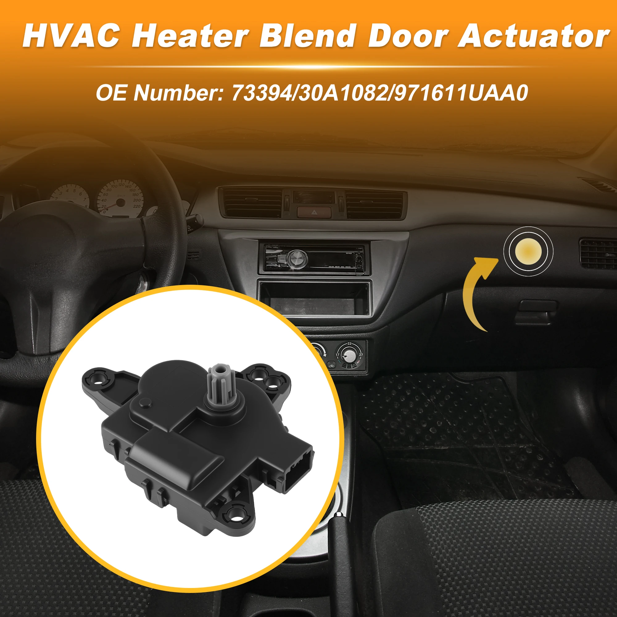 

UXCELL Car HVAC Heater Blend Door Actuator for Hyundai Santa Fe Sport XL 2013-2018