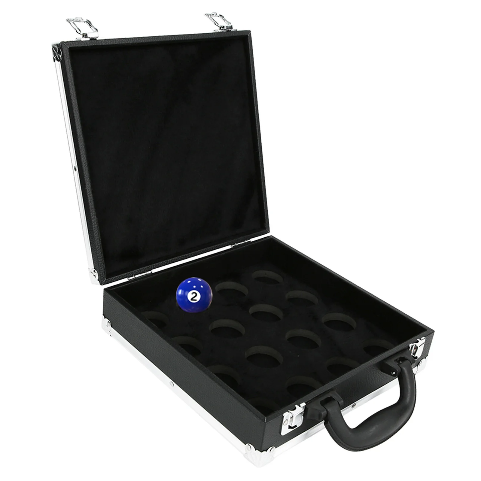 Billiard Balls Storage Case Snooker Billiard Balls Storage Box Pool Carrying Case Accessory with Carry Handle