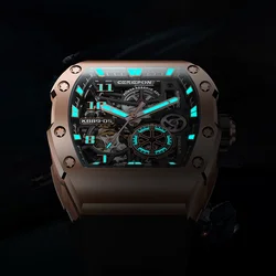 Orologio da polso meccanico automatico da uomo di nuova moda Pagani Design Richard Orologi sportivi con cinturino in silicone a mano simile Relogio Masculino