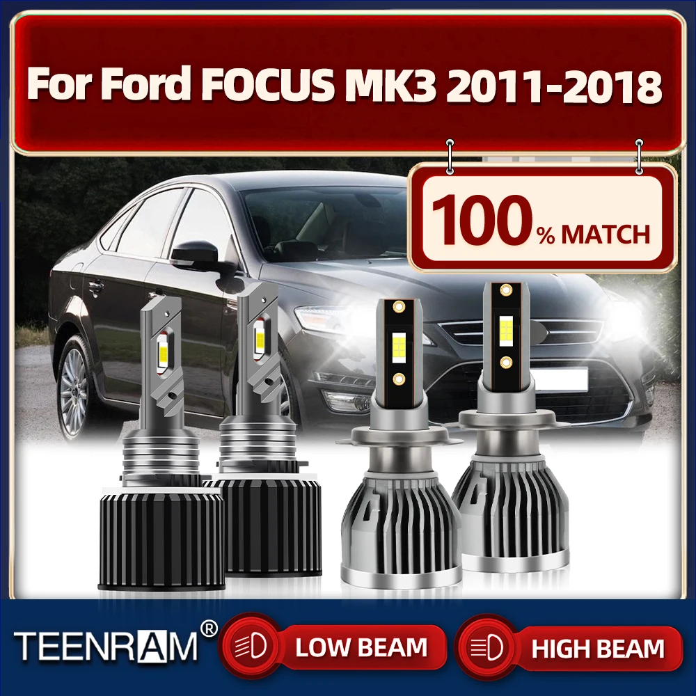 

LED Headlight Bulbs 40000LM CSP Car Headlamp 12V Auto Lamps 6000K White For Ford FOCUS MK3 2011-2013 2014 2015 2016 2017 2018