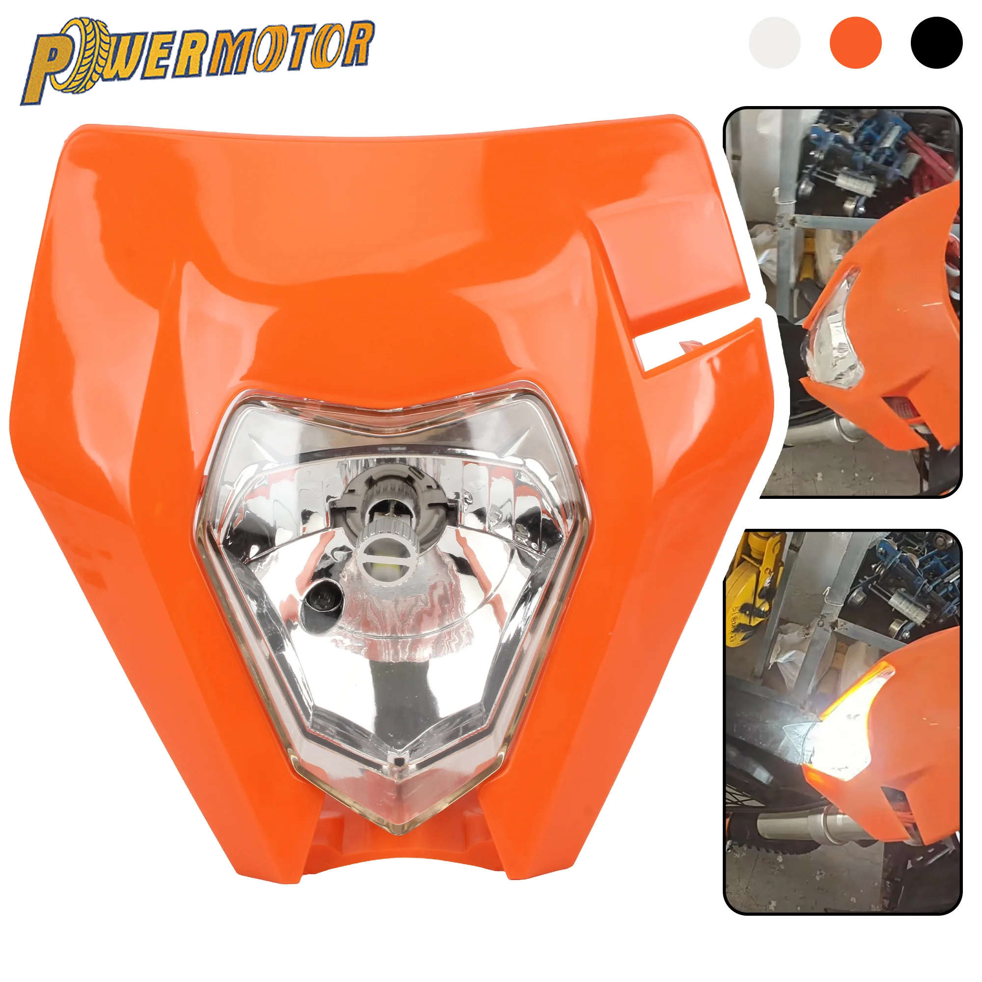 

for KTM Motorcycle Headlight EXC EXCF SX XC XCF 125 To 500 Enduro Dirt Bike Supermoto Headlamp Assembly Supermoto Mask Modified