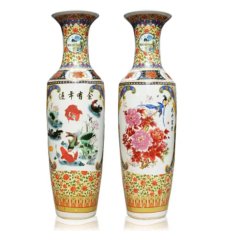 Hot Custom Pattern Porcelain Decorative Floor Vases