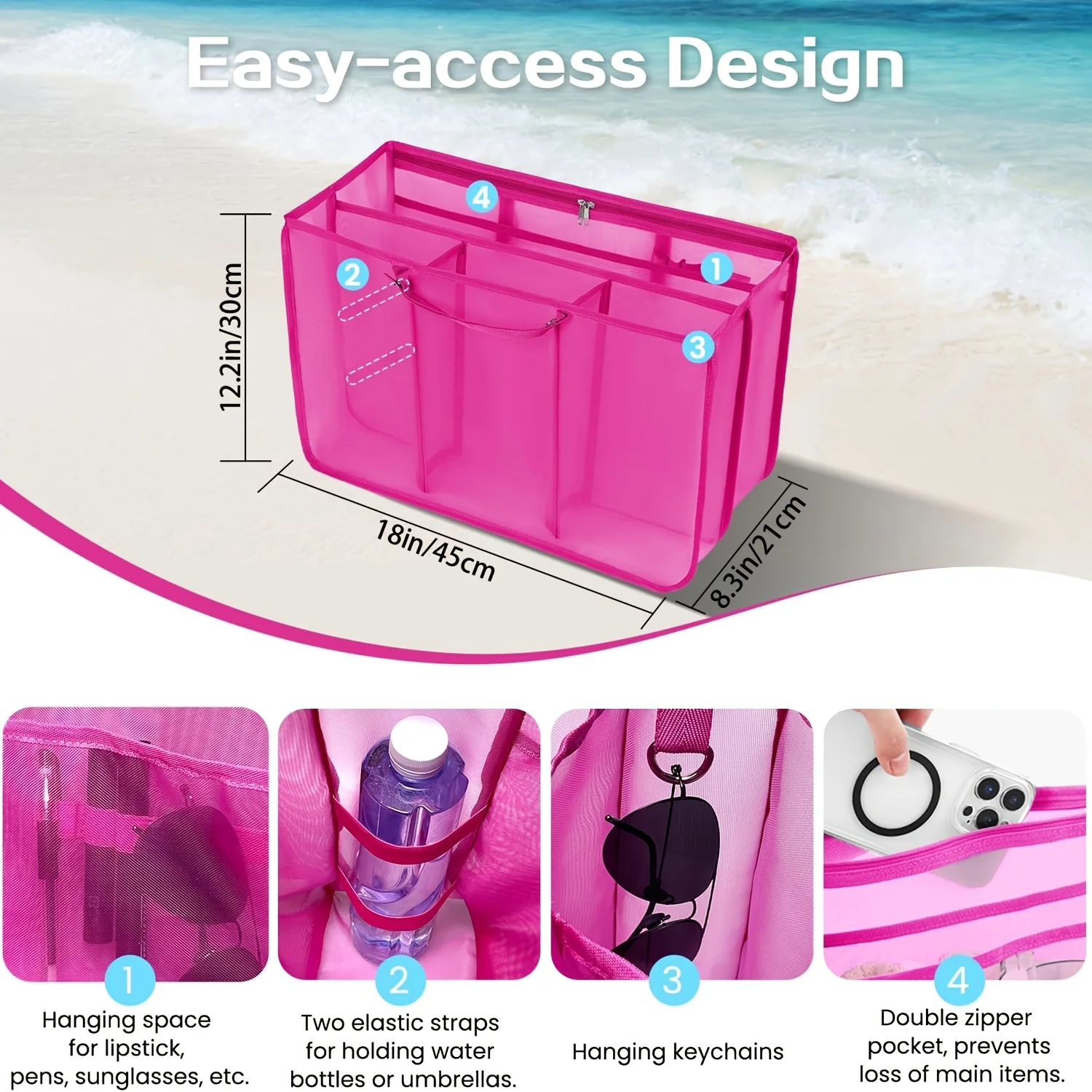 Легкая сетчатая сумка-органайз – обзор и цена Backpack Insert Organizer