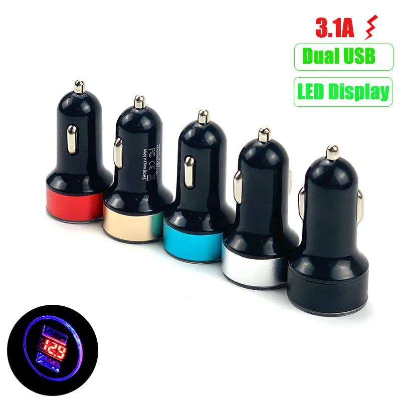 3.1A Dual USB Car phone Charger For Nissan Geniss Juke Almera Primera Pathfinder Sentra Versa Altima PATROL LEAF IDS Vmotion 2.0