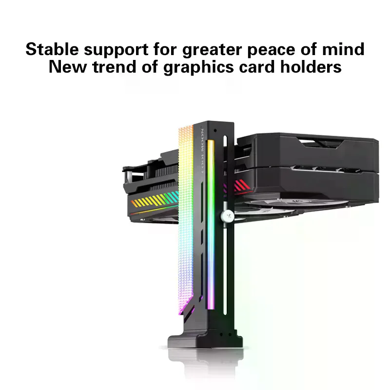 ARGB Graphics Card GPU Support 5V 3Pin Addressable Aluminum GPU Video Card Sag Bracket Adjustable Screw Brace PC Case Accessory