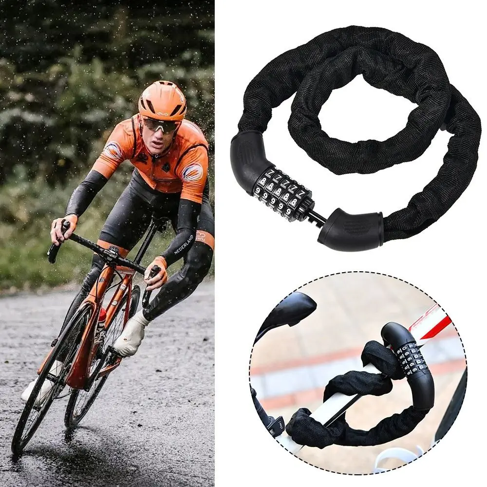 Candado de cadena antirrobo 5 dígitos – Acero para bicicletas - imagen 3