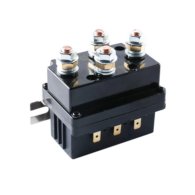 12V Solenoid Relay Winch Relay Solenoid Replacement Contactor for 8000-15000lb ATV UT Winch Control
