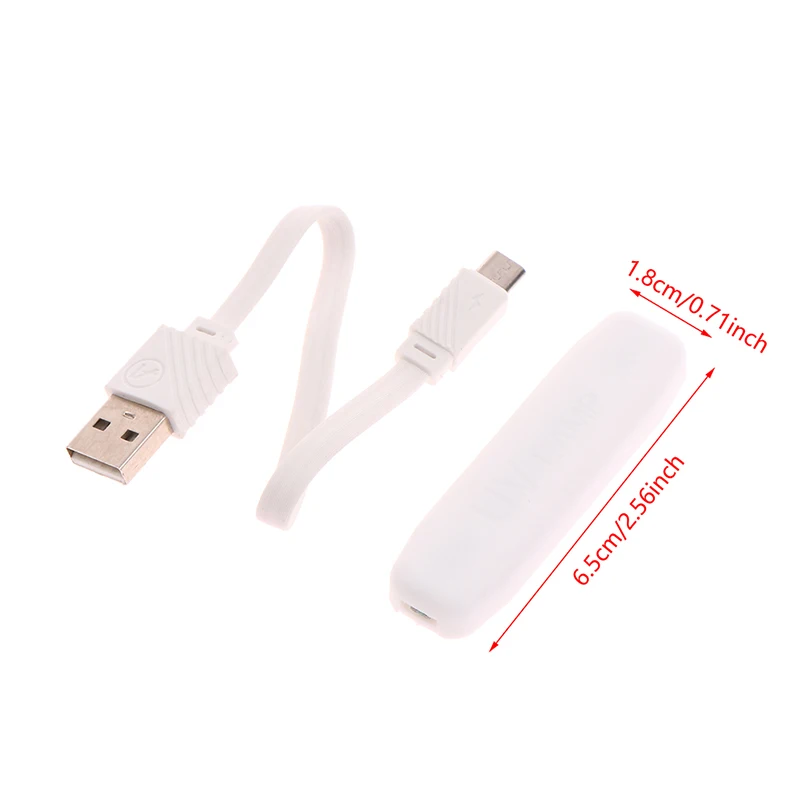 ミニUSBネイルドライヤーマシン,ポータブルUV LEDランプ,ネイルジェル硬化,折りたたみ式マニキュア,速乾性照明,マイクロ,1個