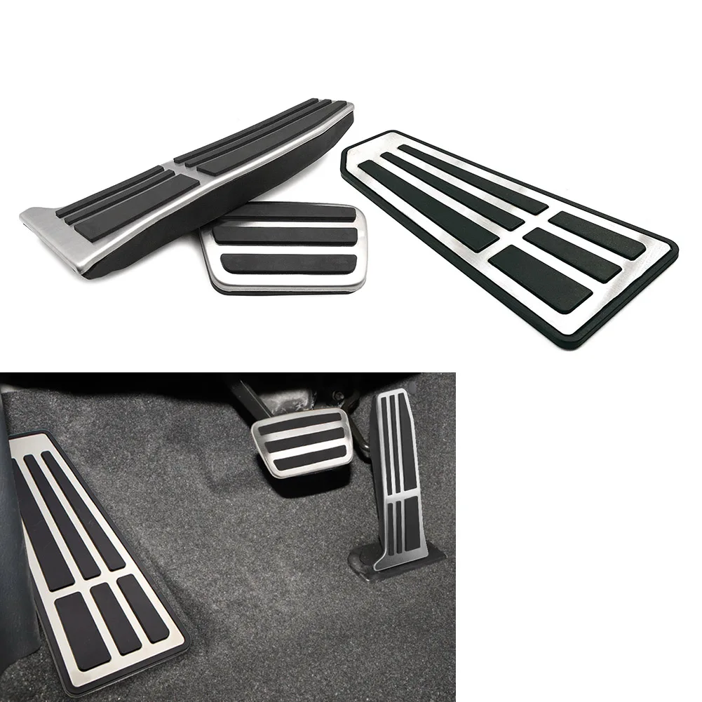 3Pcs/Set LHD Car Brake Gas Pedals Foot Rest Pedal Covers For Toyota Highlander Camry RAV4 Avalon Sienna Kluger For Lexus ES LS