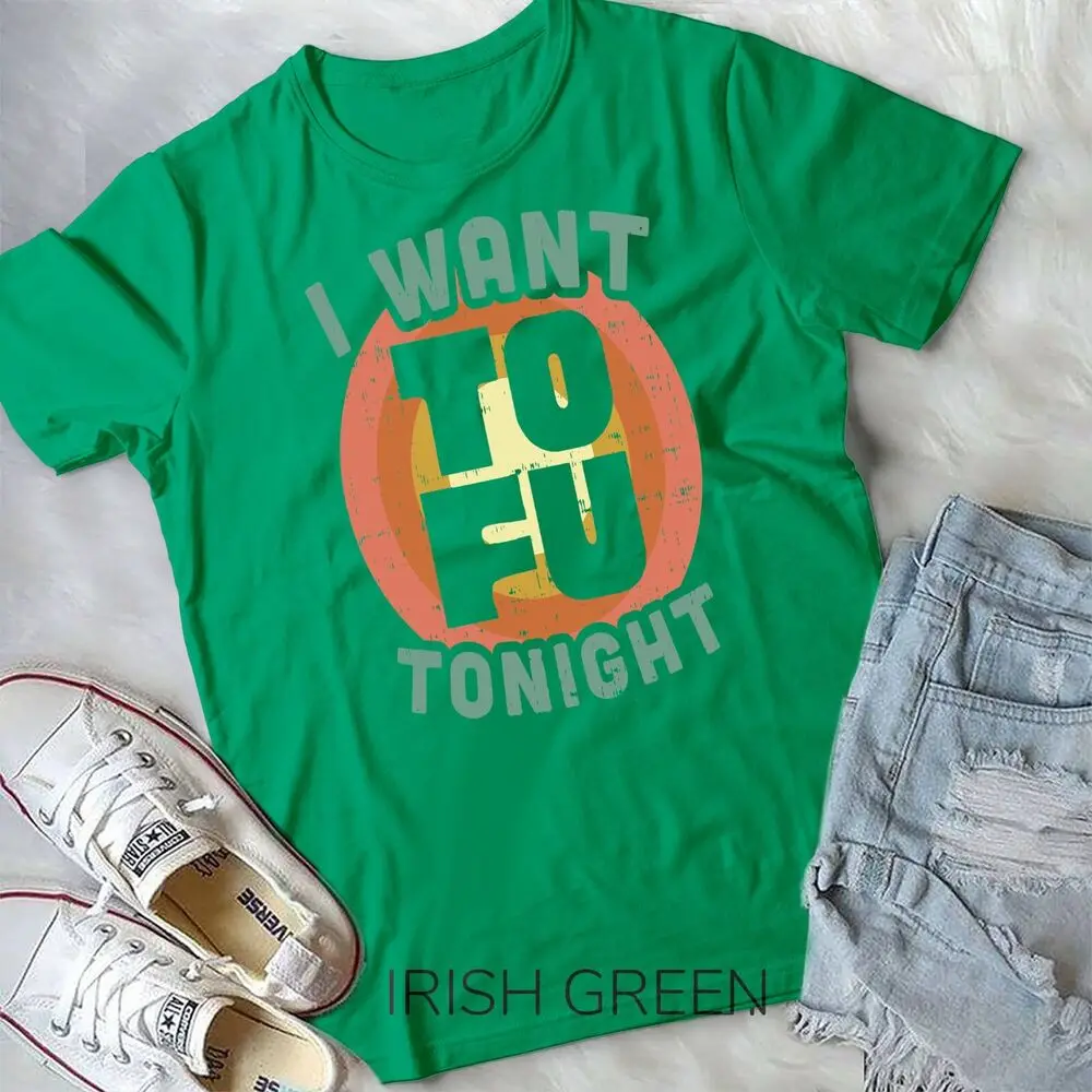 I Want Tofu Tonight Funny Vegan Vegatarian Pun Joke Gift Unisex T-shirt