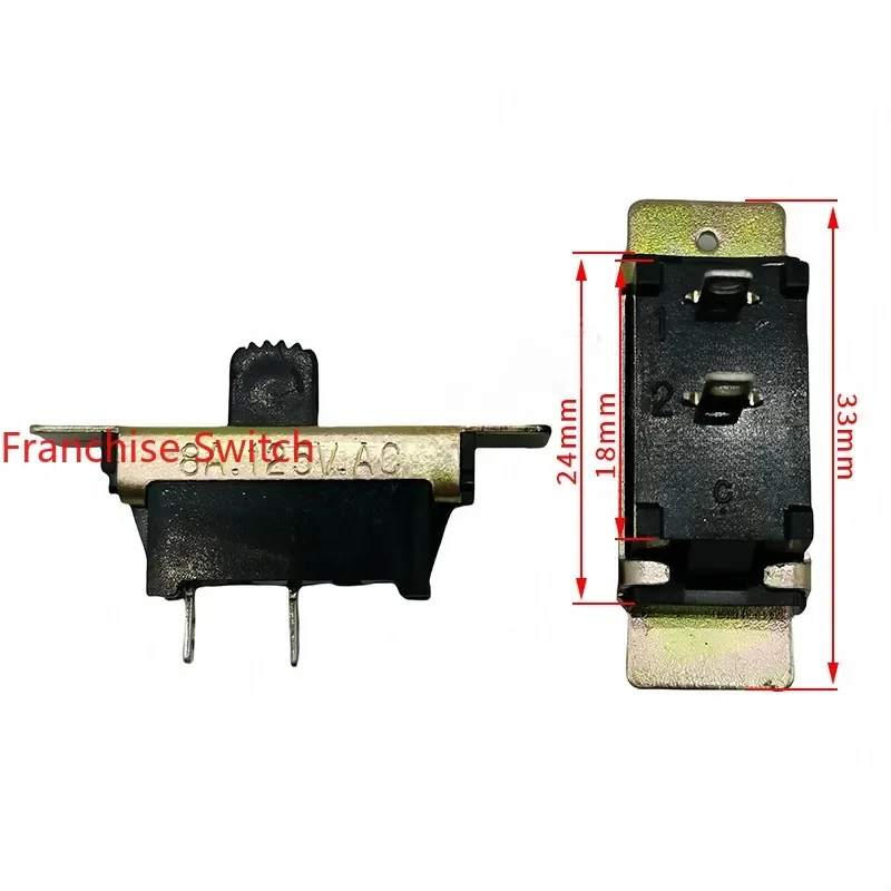 6PCS ADS-153 Toggle Switch 2Gears 2Pins 8A125V High Current