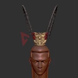 New Game Black Myth Wukong Monkey Cosplay Costume Gufeng Resin Head Crown Prop Accessories Custom Made