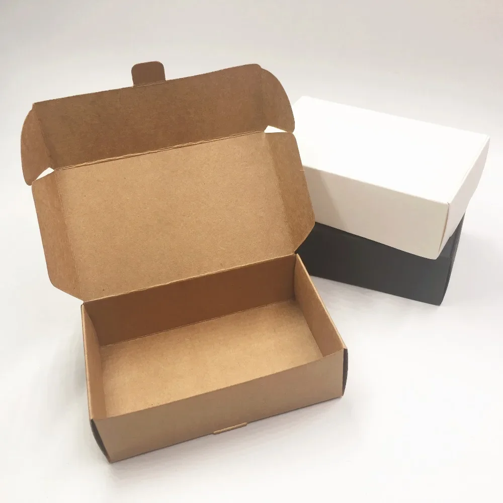 10/20/50PCS/Lot Craft Kraft Paper Box Packaging Wedding Party Small Gift Candy Favor Package Boxes Event Favor Kraft Box