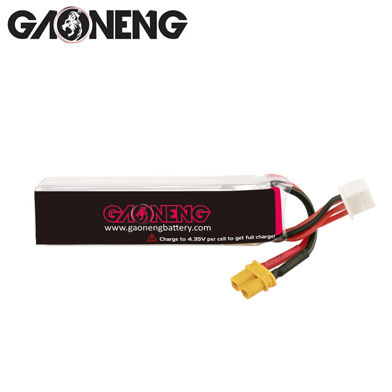 GAONENG GNB 720mAh 4S 15.2V HV Lipo Battery MAX 100C/200C for RC Tinywhoop FPV Frame Kit Racing DRONE With  XT30U-F Plug