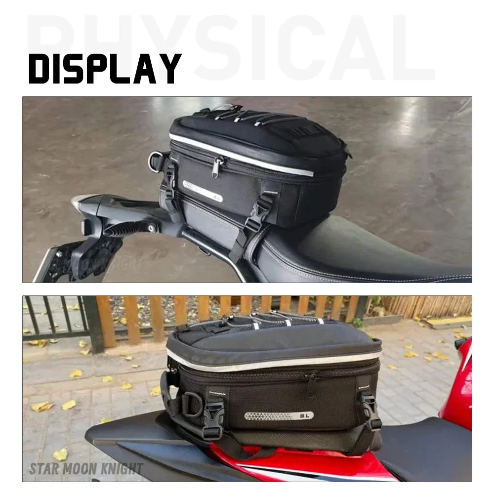 Motorcycle Rear Seat Bag Luggage Rack Tail Bag Waterproof Travel Tool Bags For BMW For Benelli For YAMAHA For Honda For SUZUKI