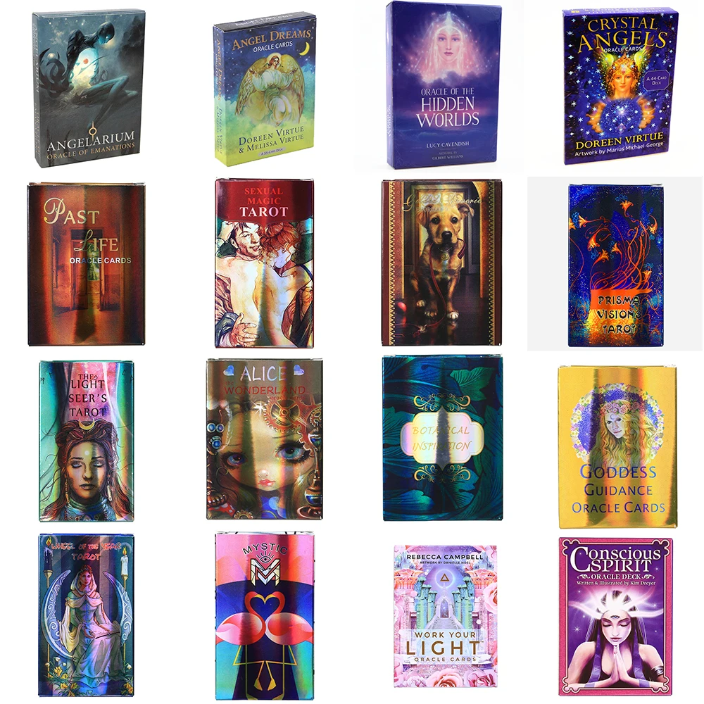 Tipi di tarocchi Ligh Light Seer spirito nativo saggezza della casa della notte Oracle the Secret Language Light sacro Destiny deck