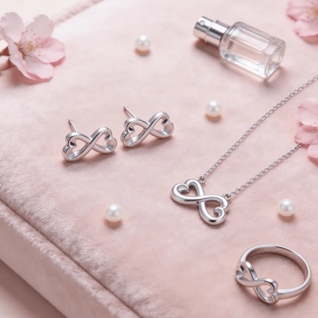 

Модный универсальный ювелирный набор из серебра 925 пробы в стиле хип-хоп для женщин: колье с подвеской в форме сердца, серьги, кольца. Стильный подарок для вечеринок.