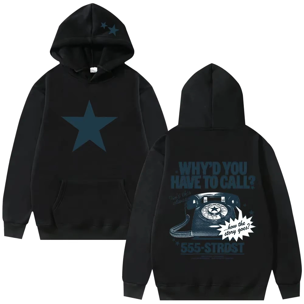 Freya Skye Hoodie Vintage Cartoon Print Hoodies Damen Herren Lässige Langarm-Kapuzenpullover High Street Y2K Streetwear – Detail 10