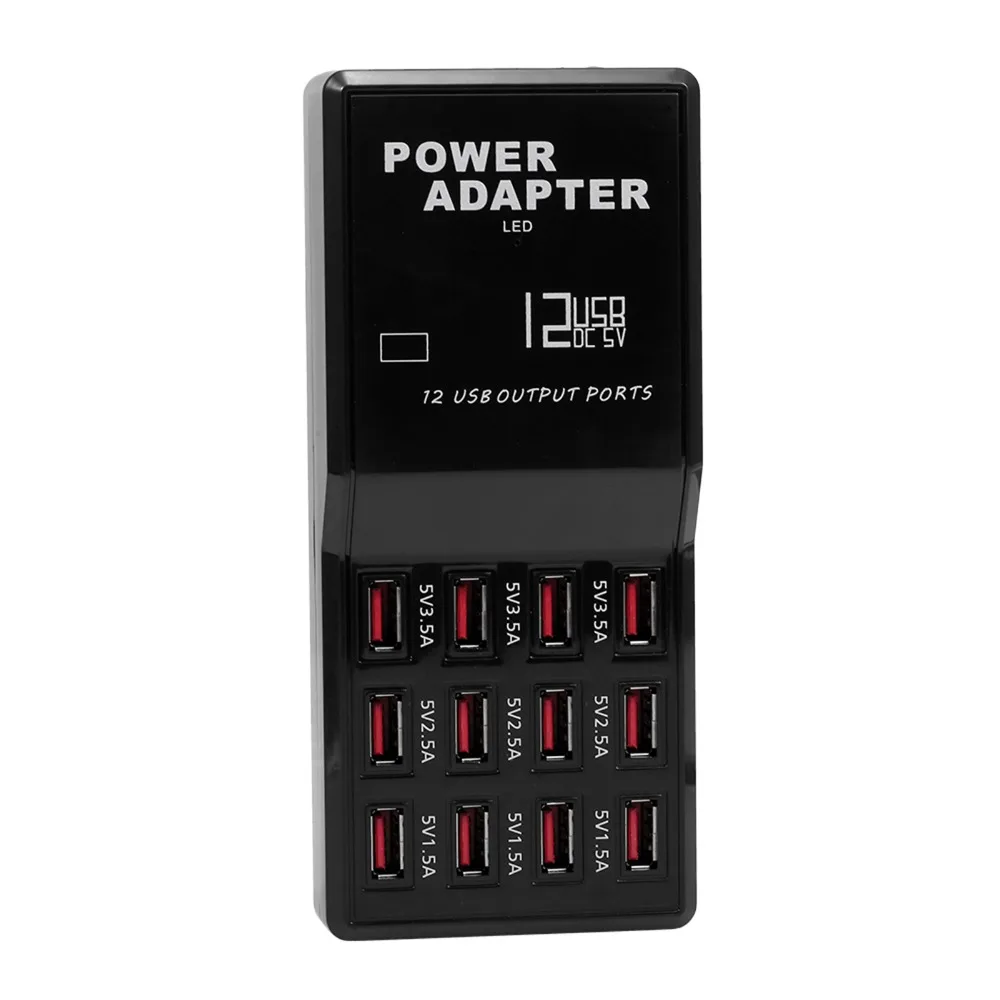 Universal 12 Ports USB Charger Station 5V Multi Ports USB Charger Charging Station Family Office Travel
