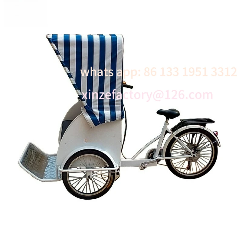 

Customizable retro reverse donkey passenger tricycle