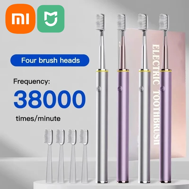 

Электрическая зубная щетка XIAOMI, ультразвуковая ментальная тонкая щетка для тела, женская чистая мудрость, красота, мягкая щетина Dupont, эффективная чистка