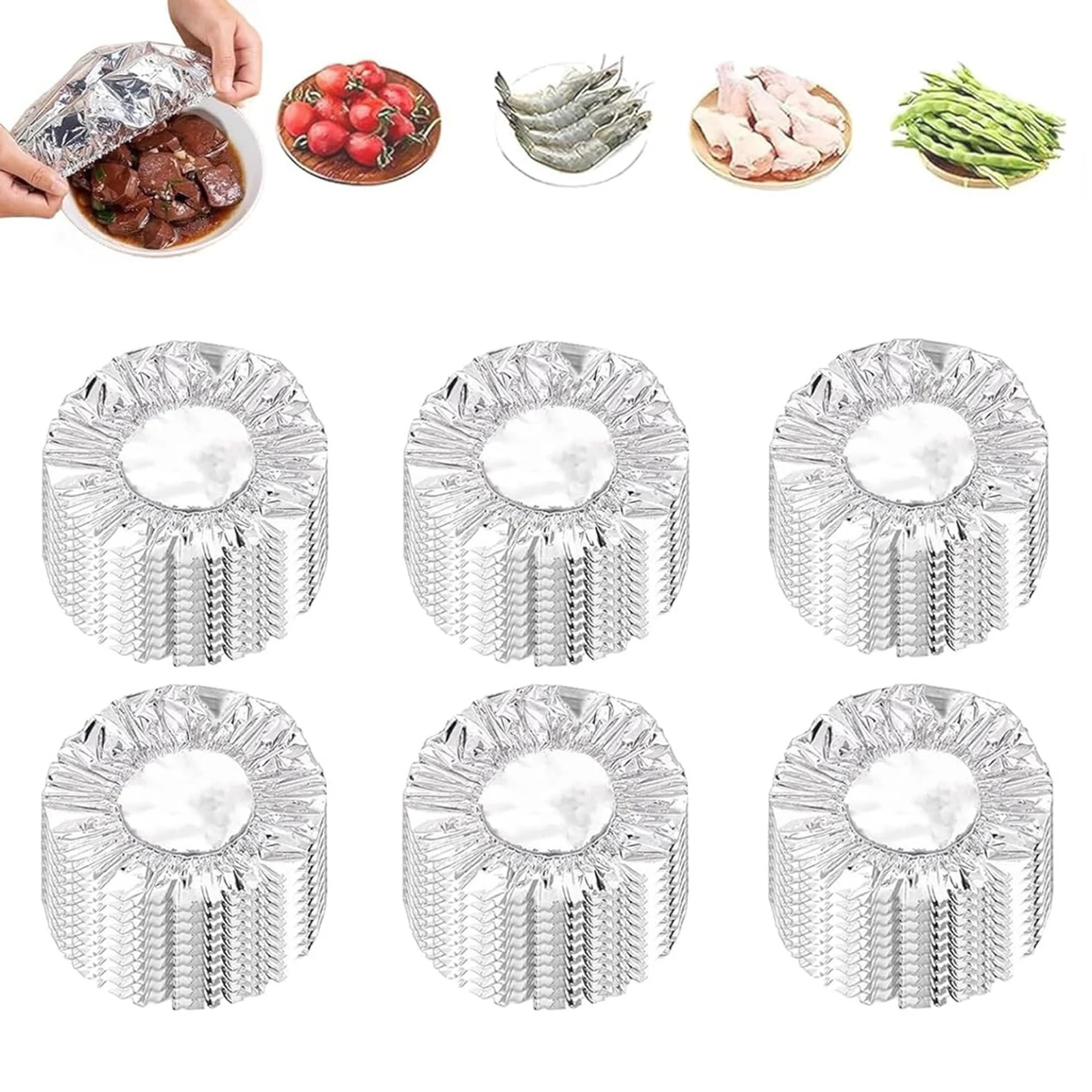 Reusable Aluminum Foil Food Covers Pop Up Thickened Tin Foil Food Insulation Cover for Home Dining Parties Outdoor Picnics