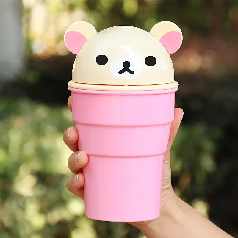 Car Trash Can Cute Storage Cup For Car Cartoon Trash Cup Bear Trash Can Storage And Sorting In The Car Automotive Goods 2