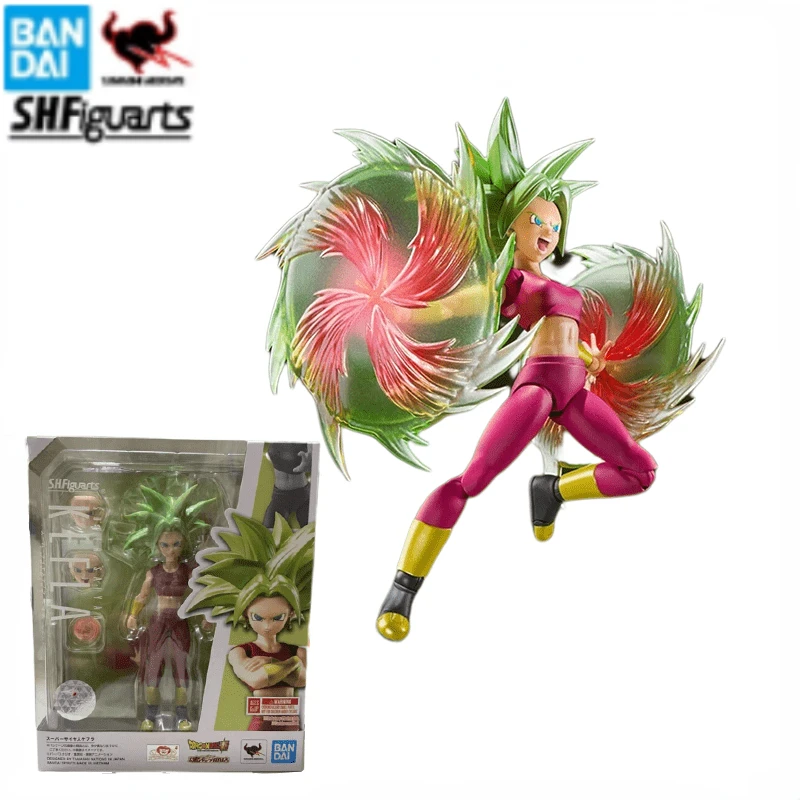 Bandai S.H.Figuarts Original Genuine SHF Dragon Ball Super Saiyan Kefla Anime Model Toys Action Figure Gifts Collectible