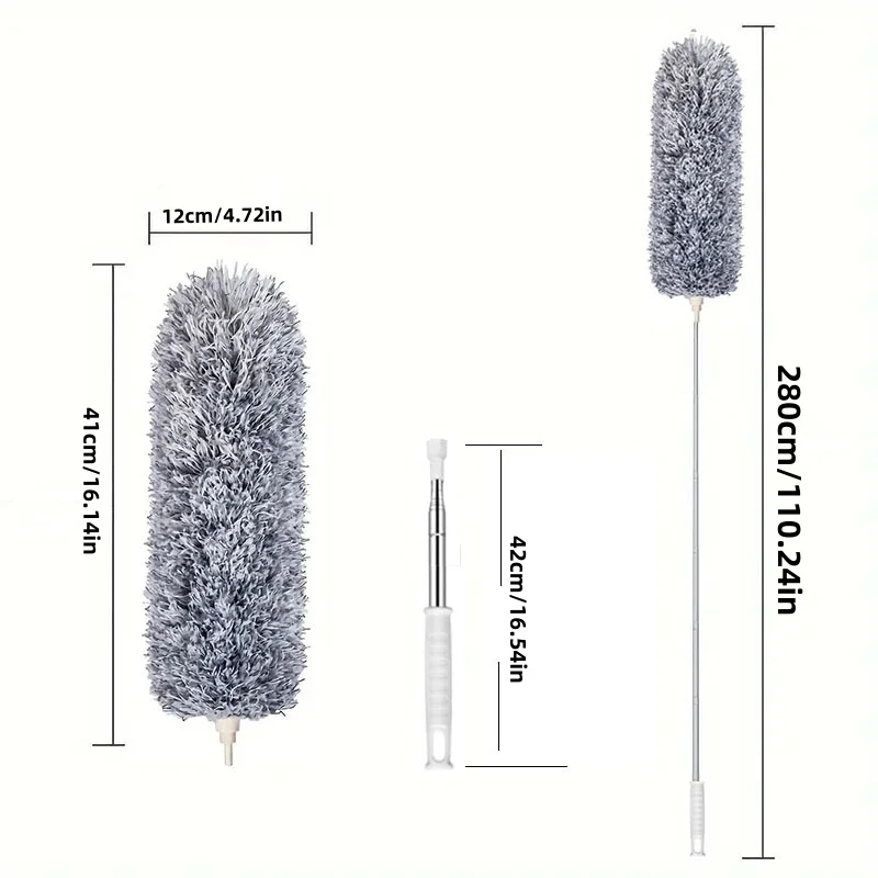 1Pc/Feather Duster for Dust Removal, Household Use, Extendable for Cleaning Ceiling Gaps, Dust Removal, Spider Web Cleaning Tool