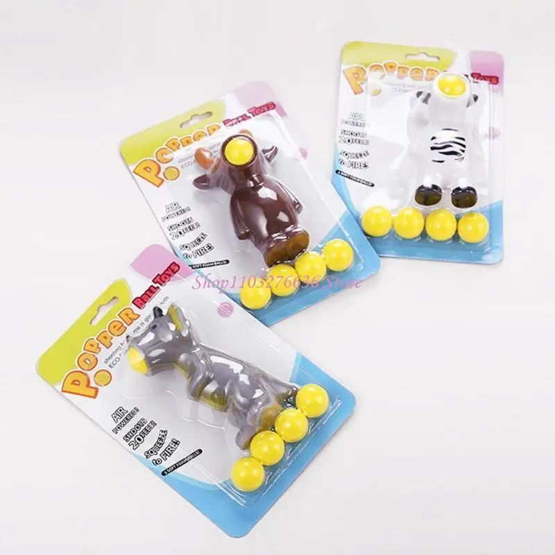 R6FD disparando exprimido juguete súper suave lindas bolas animales popper alivio del estrés del juguete