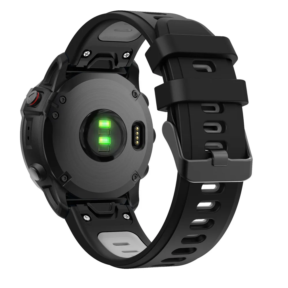 BEHUA 22mm 26mm Ersatzarmband für Garmin Fenix 6X 6X Pro 7X 8X Uhrenarmband mit Easy Fit Schnellverschluss Uhrenarmband Correa – Detail 21