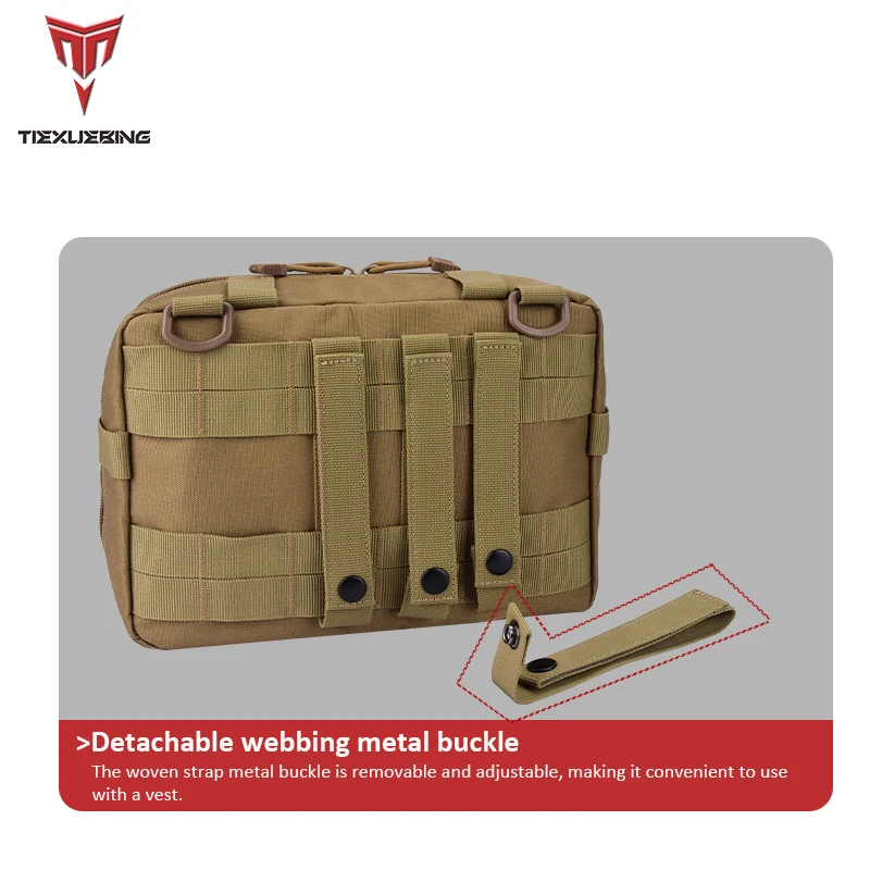 Tool Kit Tactical Bag MOLLE Backpack Bags Pouch Outdoor Sport Multi-function Waterproof 1000D Nylon Bag Medical Tool Kit Pouch