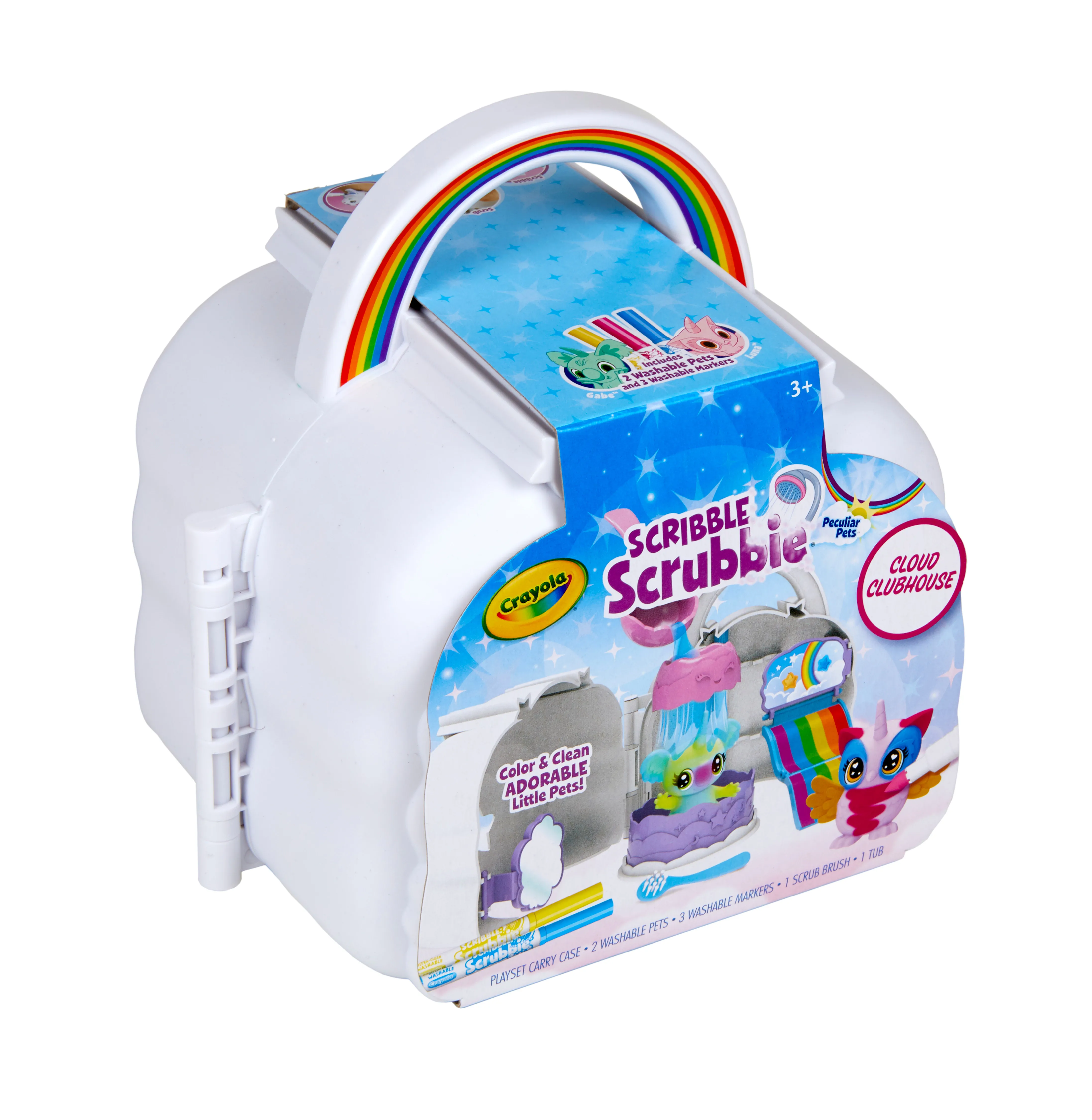 Crayola Scribble Scrubbie Cloud Playset, giocattolo per bambini, regalo, età 3, 4, 5, 6