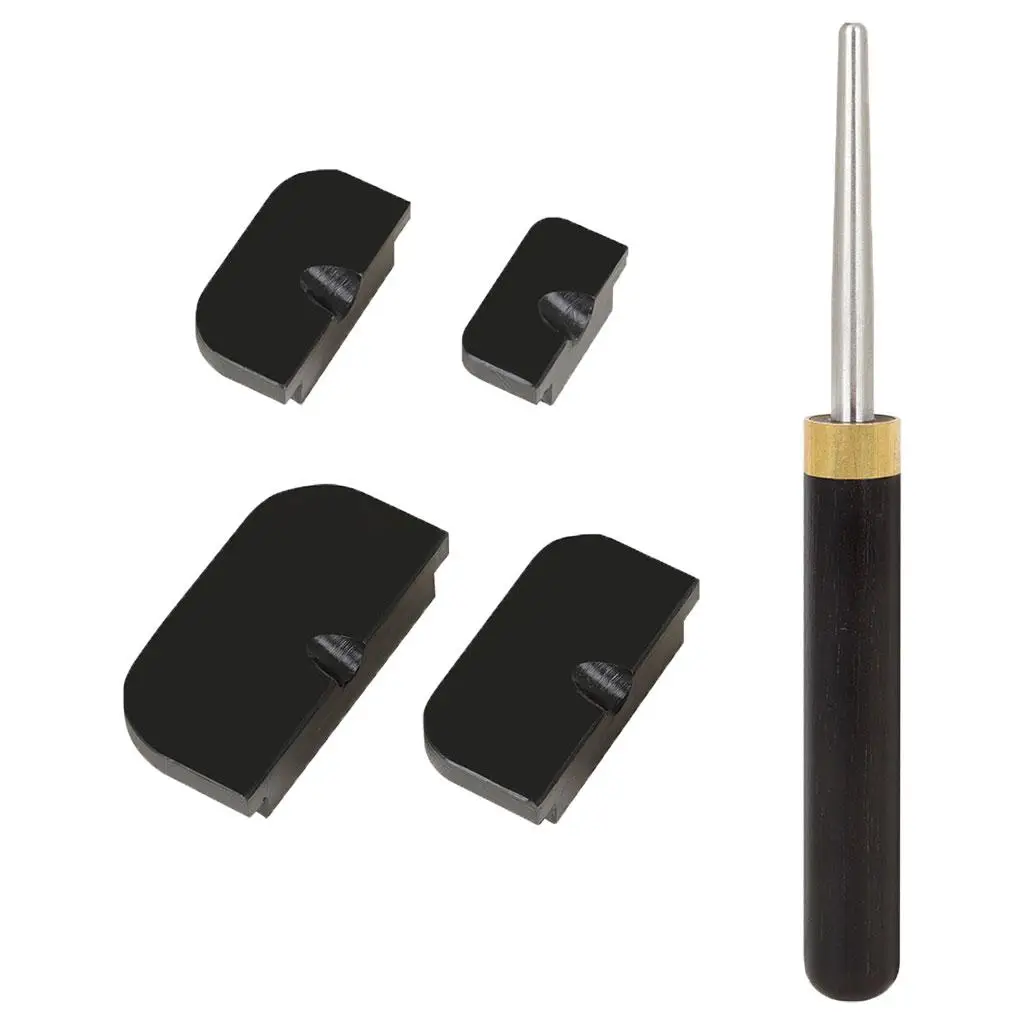 Ebony Saxophone Tones Hole Leveling Tools with 4 Pads Saxophone Lapping Tool for