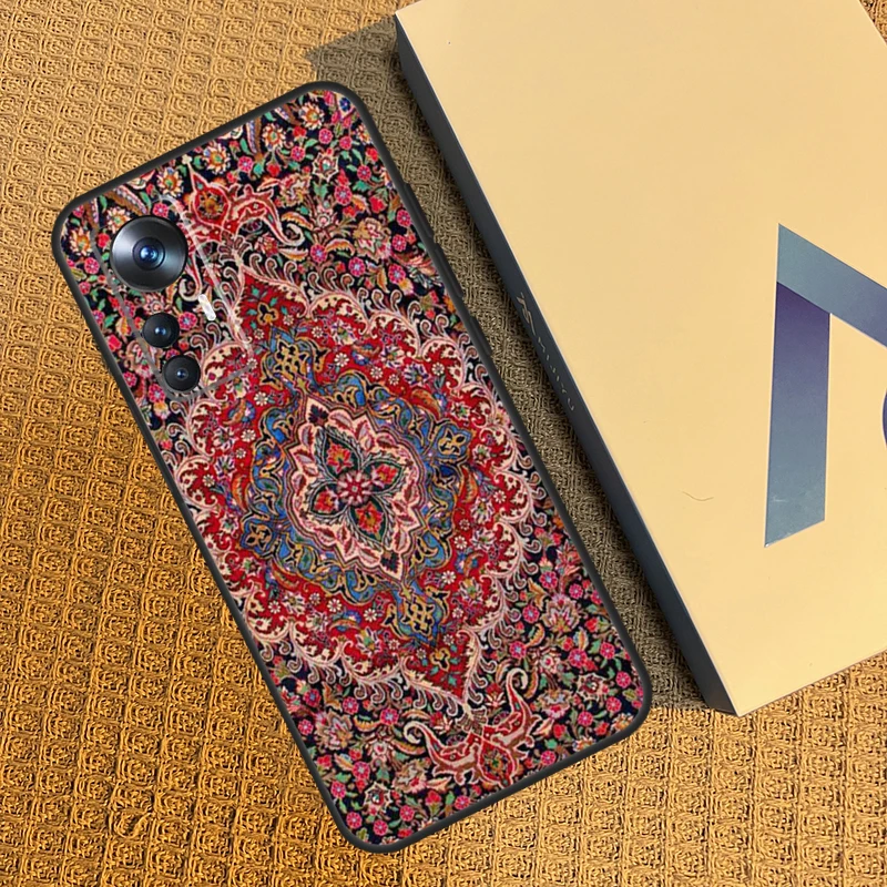 Persian carpet Floral pattern Case For Xiaomi 12T 11T Pro 13 11 12 Lite POCO F5 X5 Pro X3 Pro F3 M5 POCO F5 X4 F4 GT Cover