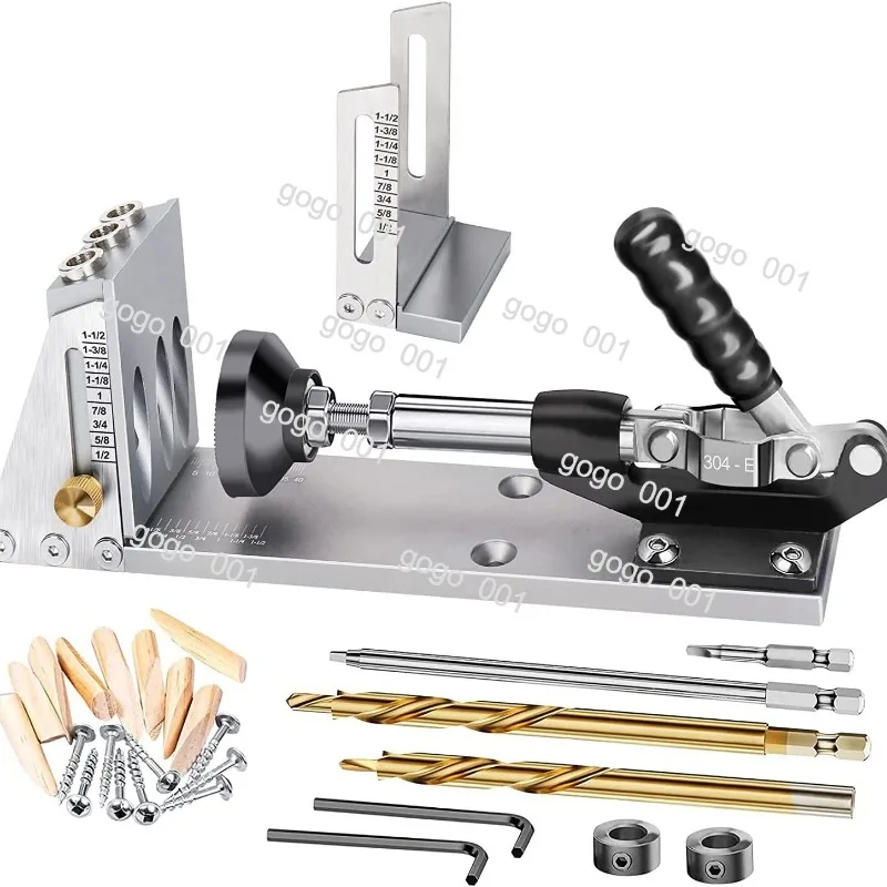 Woodworking oblique hole locator, hole drilling oblique eye machine