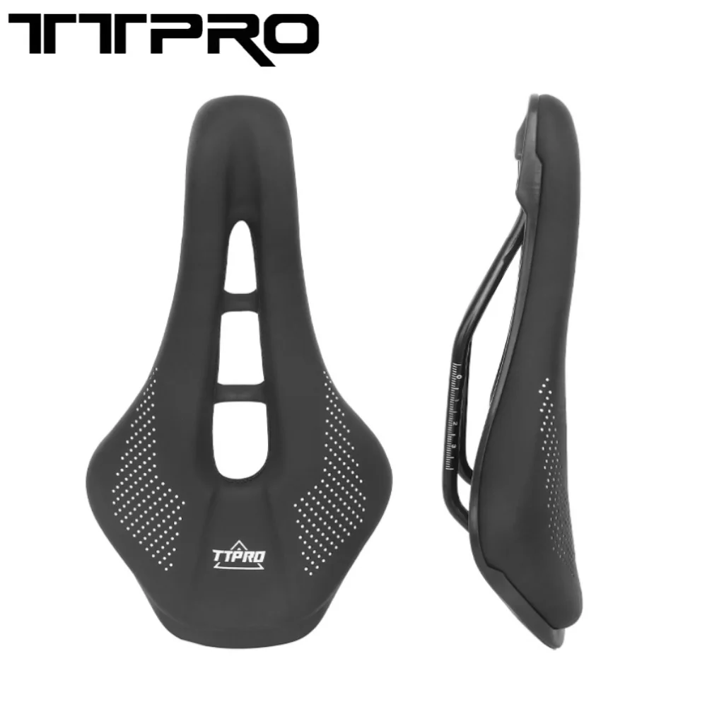 TTPRO Bicycle Saddle MTB Road Bike Seat PU Ultralight Breathable Comfortable Cushion Mountain Bike Saddle Bicycle Parts