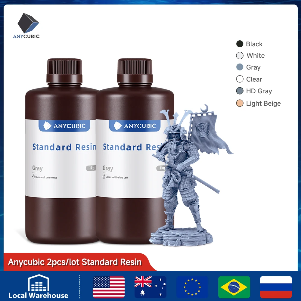 ANYCUBIC 405nm UV Resin Standard Resin For LCD 3D Printer For Photon Mono 7 Pro 3D Printing Materials Photosensitive Resin